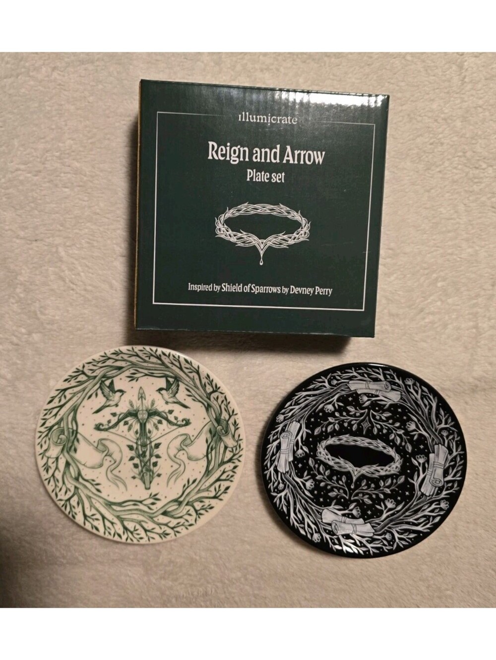 Illumicrate Reign And Arrow Shield of Sparrows Inspired Plate Set